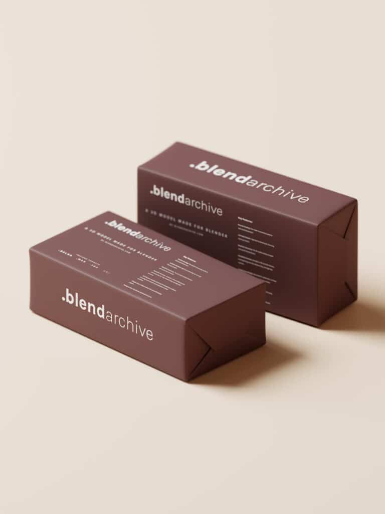 Soap Bar Packaging Blender 3D Model