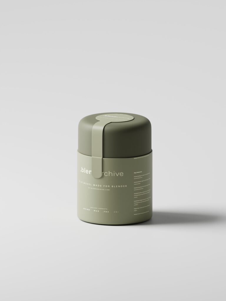 Elegant Spice Jar Bottle Blender 3D Model