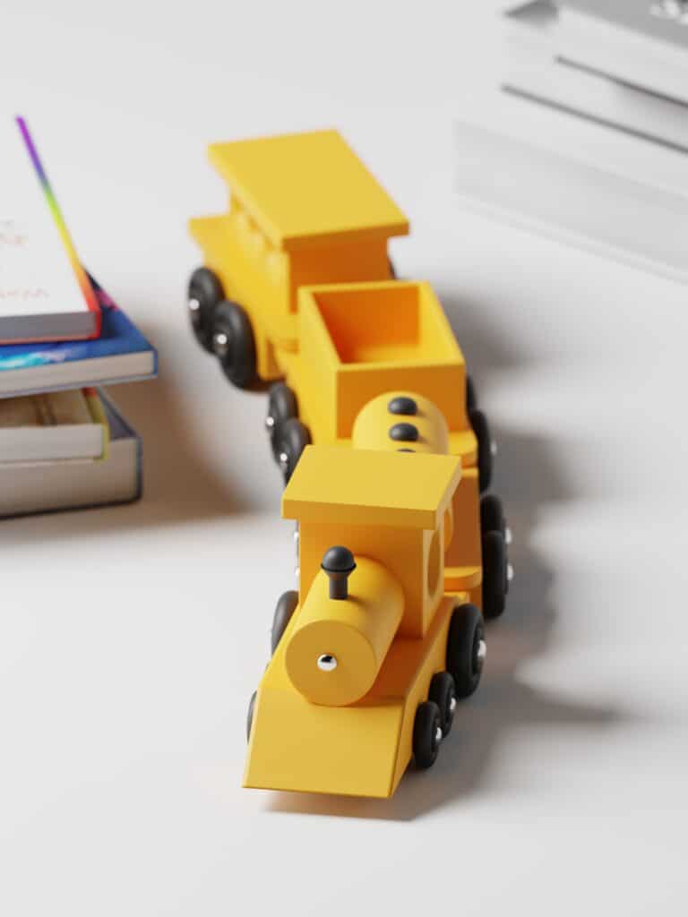 Toy Train Blender 3D Model