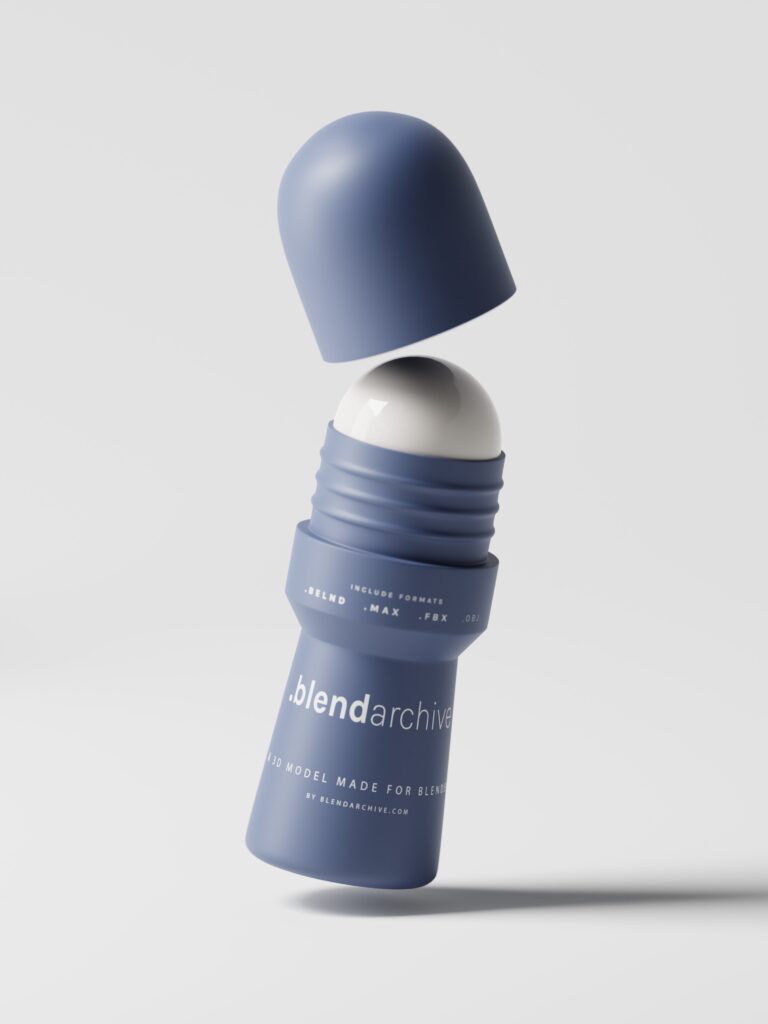 Deodorant Bottle Blender 3D Model