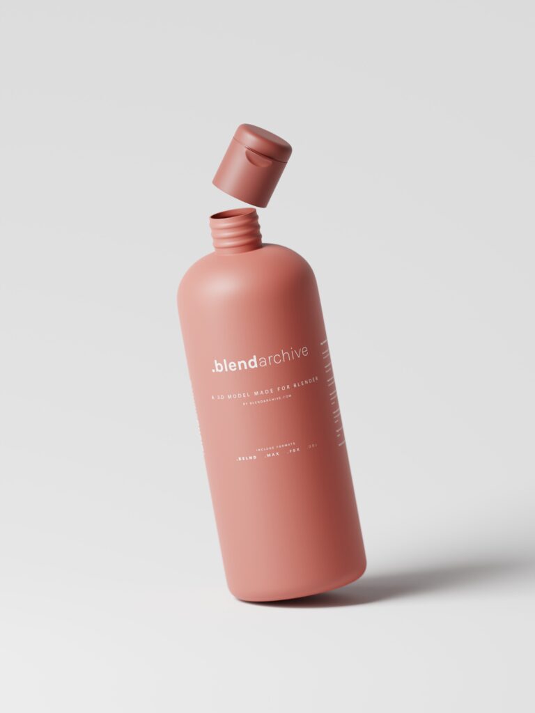 Large Cosmetic Bottle Blender 3D Model