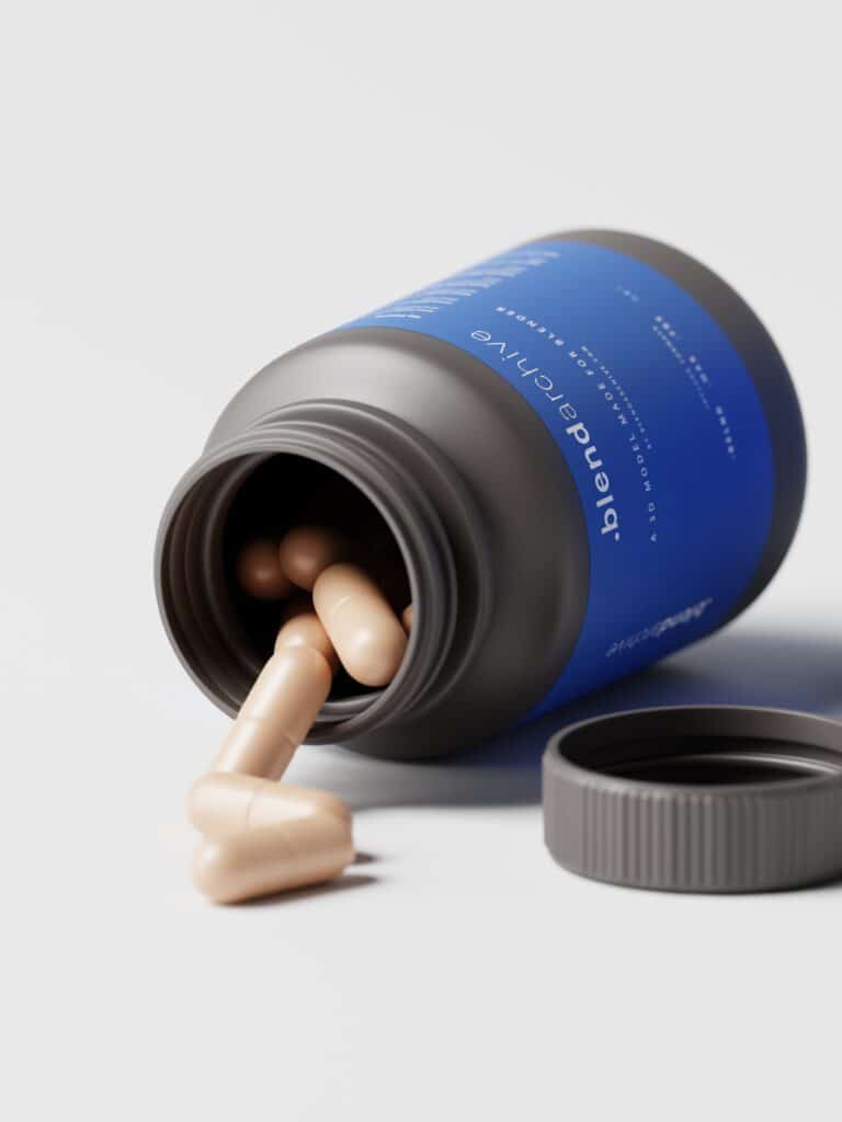 Medicine Capsules Bottle Blender 3D Model