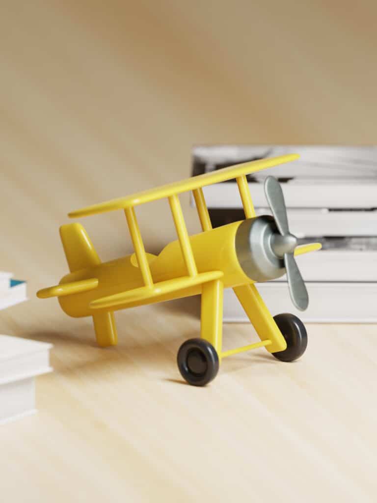 Small Toy Plane 3D Model