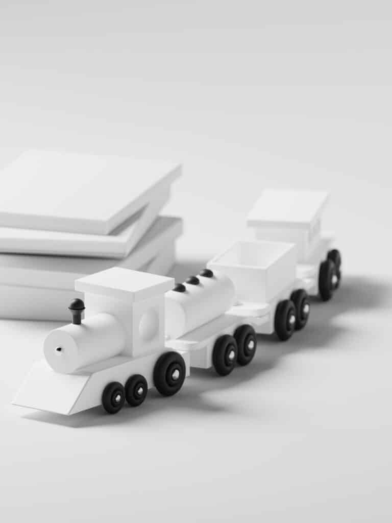 Toy Train Blender 3D Model