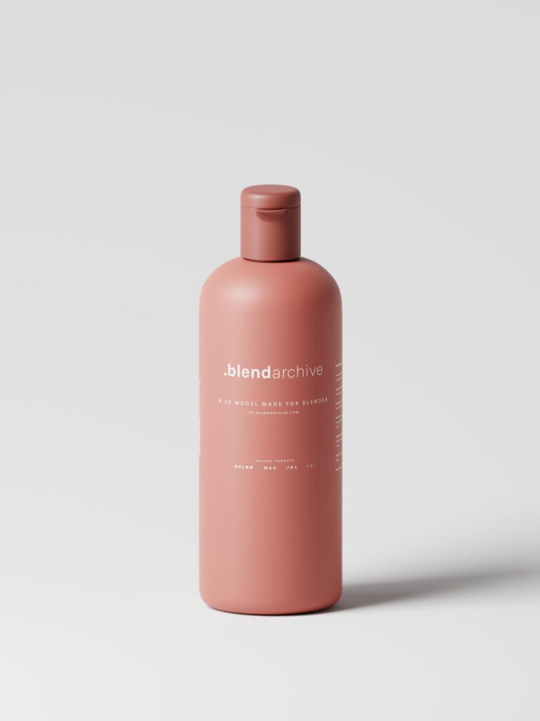 Large Cosmetic Bottle Blender 3D Model