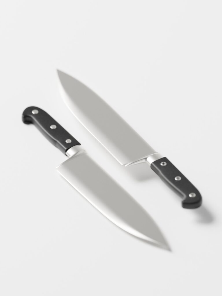 Steel Kitchen Knife 3D Model
