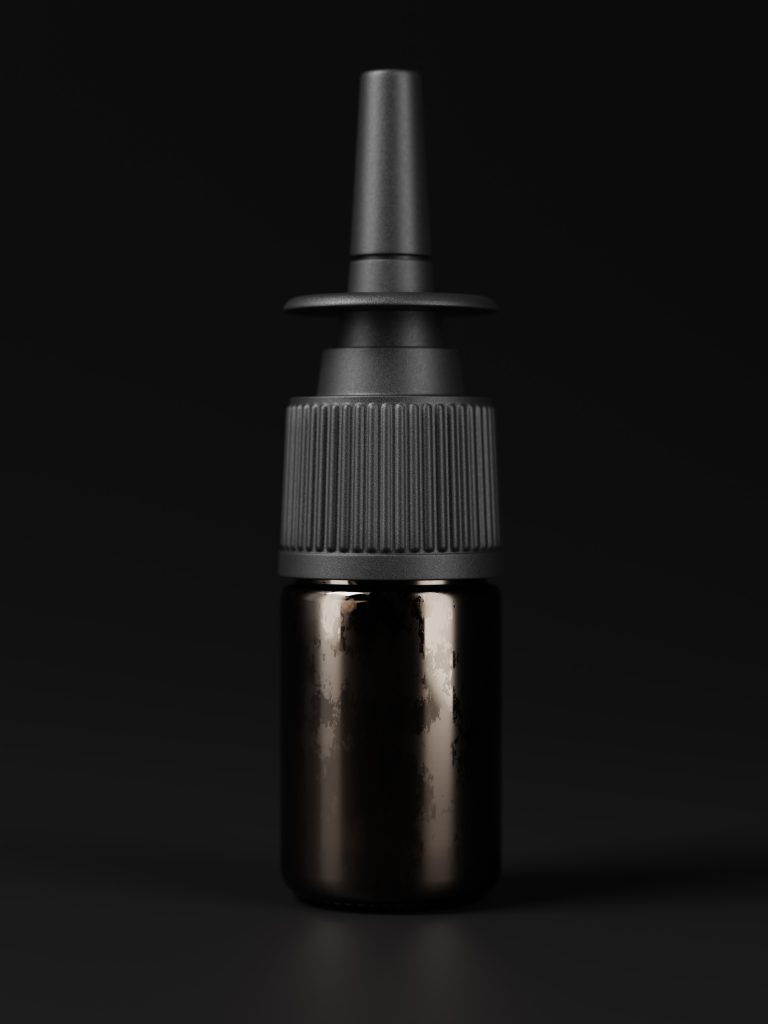 Nasal Spray Bottle Mockup Blender 3D Model