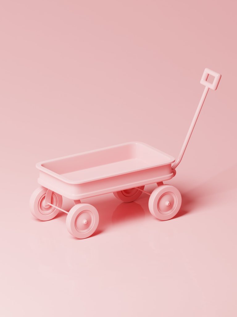 Gift Boxes and Gift Cart Blender 3D Model