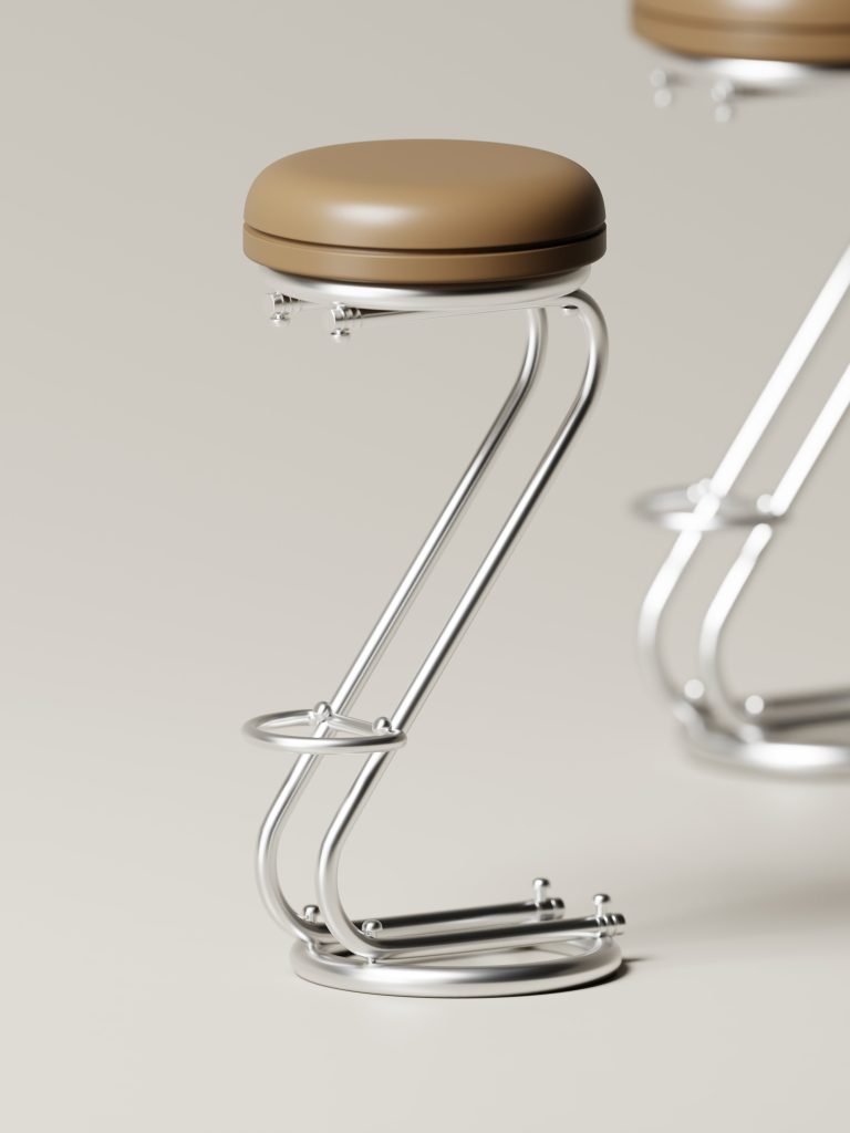 Designer Bar Chair / Bar Stool Blender 3D Model