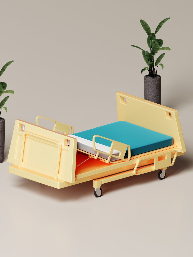 Hospital Bed Blender 3D Model