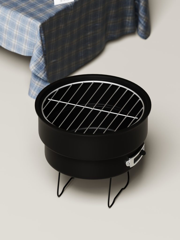 Portable BBQ Grill Blender 3D Model